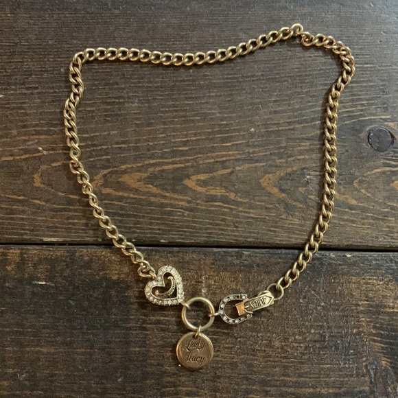 Juicy Couture Lady Juicy Lucky Horseshoe Choker Necklace - Picture 5 of 16